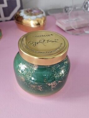 New Anthropologie Capri Blue 8oz Crystal PINE Candle